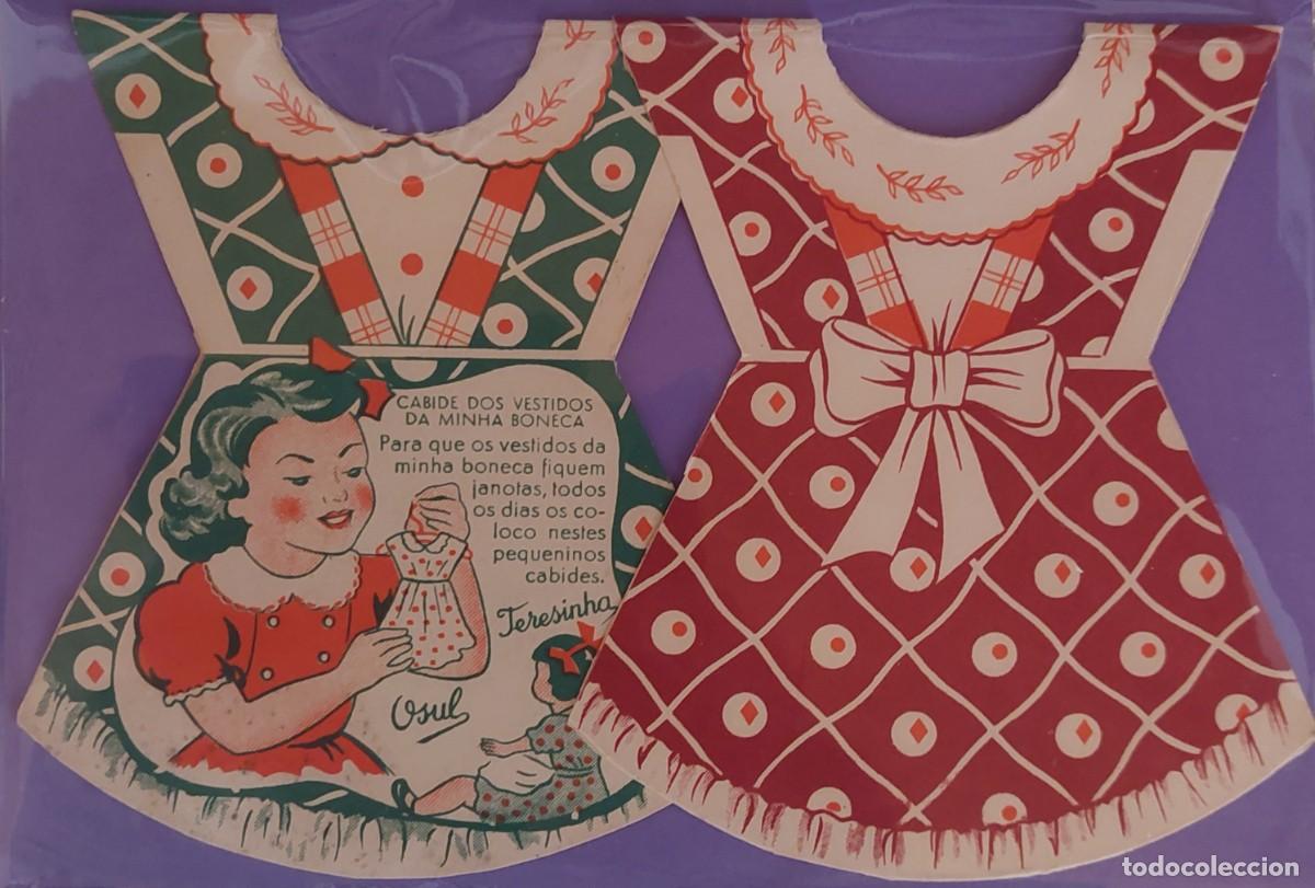 Coleccionismo recortables: LOTE DE 2 VESTIDOS DE CARTON P0RTUGUESES ( LA NI&Ntilde;A BONITA TERESITA ) DECADA DE LOS 40