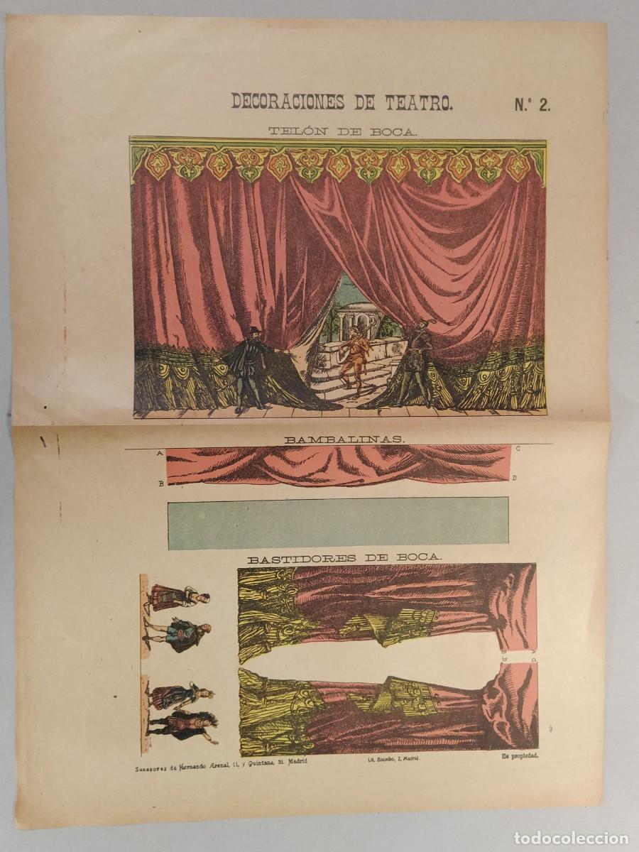 Coleccionismo recortables: DECORACIONES DE TEATRO N&ordm; 2 - TELON DE BOCA, BAMBALINAS & BASTIDORES DE BOCA - VER FOTOS