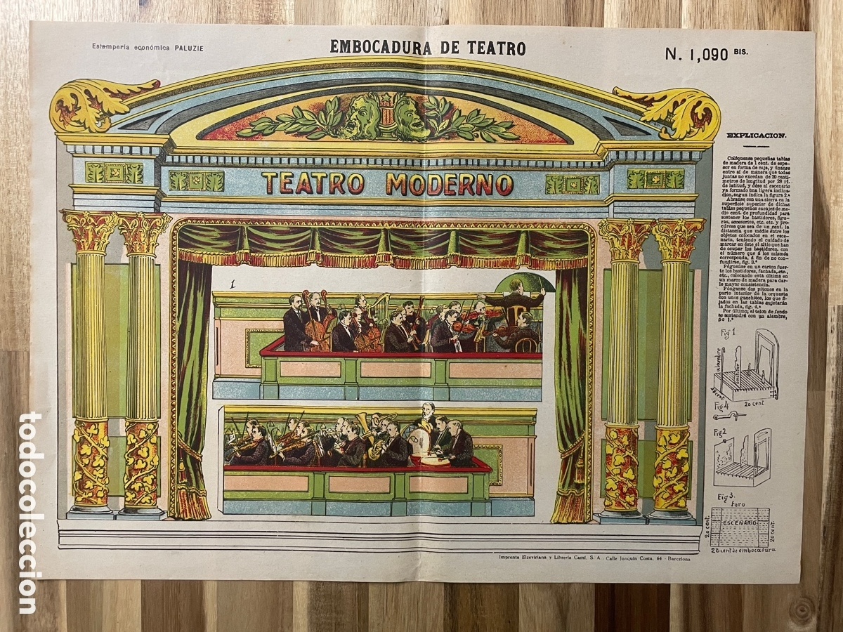 Collectables Paper Dolls: Recortable. Embocadura de teatro. Paluzie. N&uacute;mero 1090 bis.