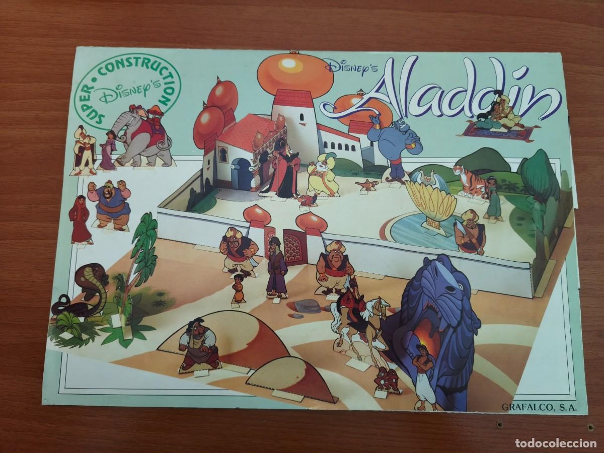 Coleccionismo recortables: VC 001 ALADINO-RECORTABLE-SUPER CONSTRUCCION WALT DISNEY