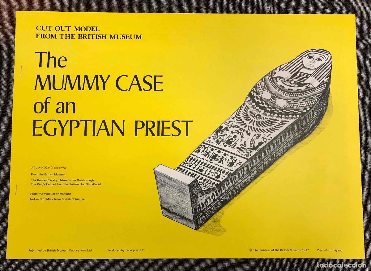 Coleccionismo recortables: RECORTABLE SARCOFAGO EGIPCIO THE MUMMY CASE OF AN EGYPTIAN PRIEST. BRITISH MUSEUM 1977