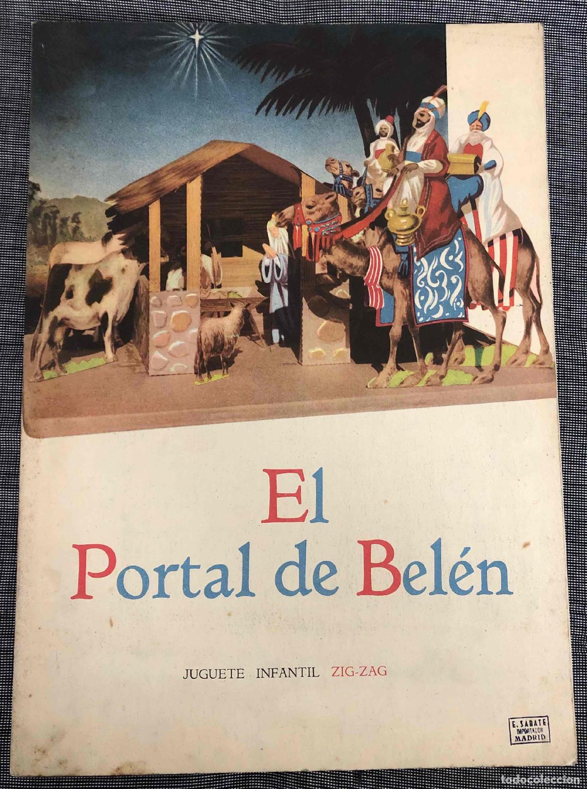 Coleccionismo recortables: EL PORTAL DE BELEN JUGUETE INFANTIL ZIG-ZAG. E. SABATE, MADRID. A&Ntilde;OS 60