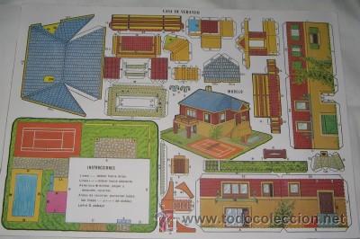 Coleccionismo recortables: RECORTABLE DE CONSTRUCCI&Oacute;N CASA DE VERANEO - Foto 1