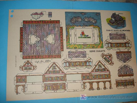 Coleccionismo recortables: RECORTABLE SERIE CHALETS EDIC. CON-BEL - Foto 1