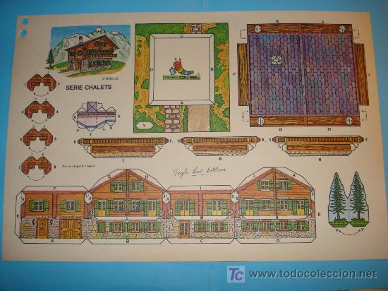 Coleccionismo recortables: RECORTABLE SERIE CHALETS EDIC. CON-BEL - Foto 1