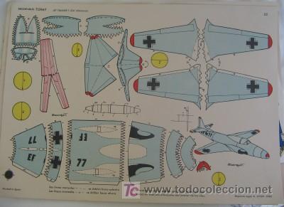 Coleccionismo recortables: RECORTABLE DE CONSTRUCCI&Oacute;N NAVE JET-TRAINER T-334, DE TORAY - Foto 1