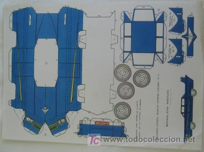 Coleccionismo recortables: RECORTABLE DE AUTOM&Oacute;VIL, DE ROMA - Foto 1