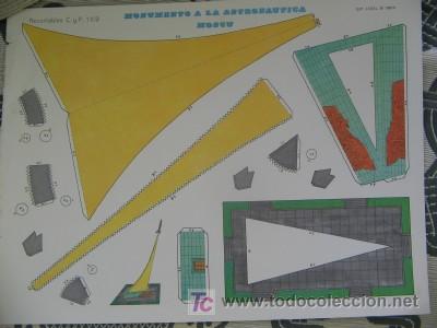 Coleccionismo recortables: RECORTABLE MONUMENTO A LA ASTRONA&Uacute;TICA - Foto 1