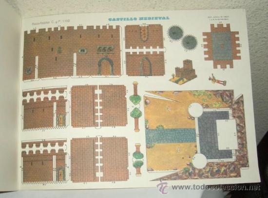 Coleccionismo recortables: RECORTABLE CASTILLO MEDIEVAL,ED.CULTURA Y PROGRESO,S.A,A&Ntilde;O 1971 - Foto 1
