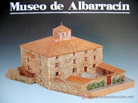 RECORTABLE ANTIGUO HOSPITAL DE ALBARRACIN (TERUEL). HOY MUSEO. ¡¡¡ RARO !!! (Coleccionismo - Recortables - Construcciones)