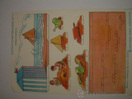 Coleccionismo recortables: ANTIGUO RECORTABLE CONSTRUCCIONES FERNANDITO - Foto 1