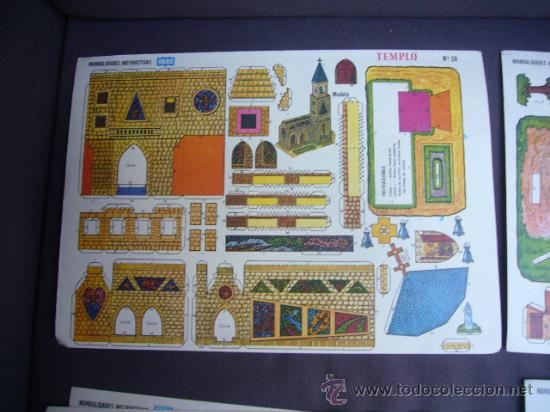 Coleccionismo recortables: RECORTABLE N&ordm; 10 TEMPLO. MANUALIDADES INSTRUCTIVAS ORBE - Foto 1