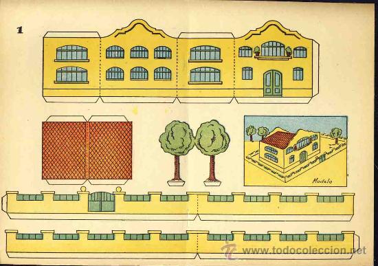 Coleccionismo recortables: Recortable de construcciones: Casa (sin editor, num.1) - Foto 1