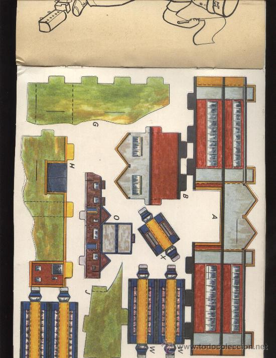 Coleccionismo recortables: RECORTABLE DE CONSTRUYE TU ESTACION DE FERROCARRRIL - Foto 2