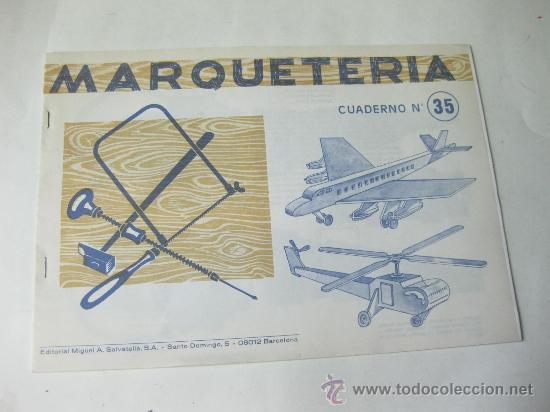 Coleccionismo recortables: MARQUETERIA - N&ordm; 35 - AVION Y HELICOPTERO - Foto 1