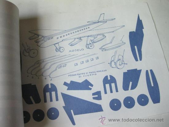 Coleccionismo recortables: MARQUETERIA - N&ordm; 35 - AVION Y HELICOPTERO - Foto 3
