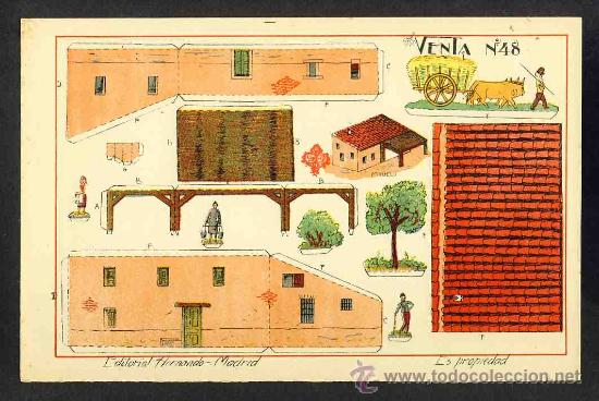 Coleccionismo recortables: Recortable de construcciones: Venta (Ed.Hernando num.48) - Foto 1
