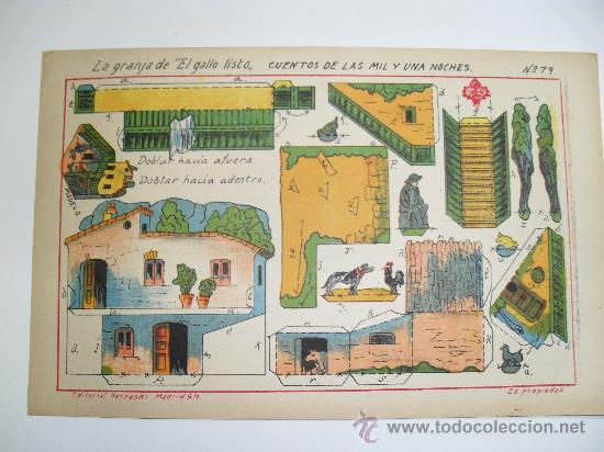 Coleccionismo recortables: EDITORIAL HERNANDO.LA GRANJA DEL GALLO LISTO - Foto 1