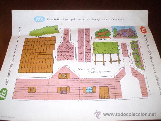 Coleccionismo recortables: recortable Rancho del Oeste Americano mide 21x17 - Foto 1