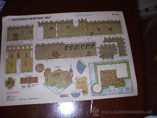 Coleccionismo recortables: Recortable Boga   Castillo  mide 34  x  24 - Foto 1