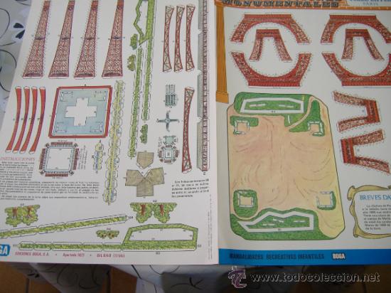 Coleccionismo recortables: BOGA .CONSTRUCCIONES MONUMENTALES N&ordm;4TORRE EIFFEL PARIS - Foto 1