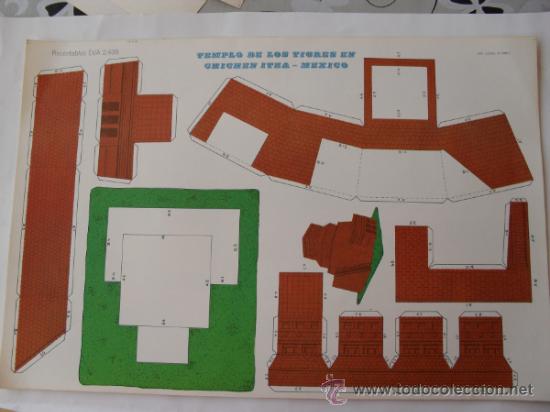 Coleccionismo recortables: EVA 2.406.TEMPLO DE LOS TIGRES EN CHICHEN ITZA-MEXICO - Foto 1