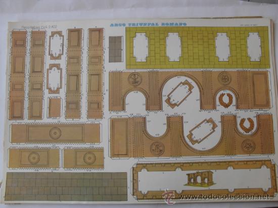 Coleccionismo recortables: EVA 2402.ARCO TRIUNFAL ROMANO - Foto 1