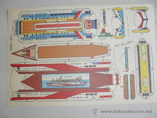Coleccionismo recortables: RECORTABLE CON BEL.SERIE AYER Y HOY BARCO - Foto 1