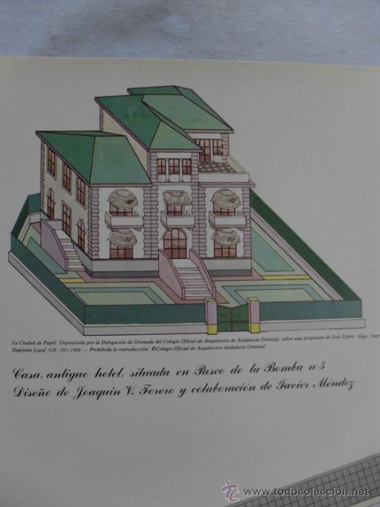 Coleccionismo recortables: CASA ANTIGUO HOTEL,PASEO DE LA BOMBA,3 EDIFICIO SINGULAR DE GRANADA - Foto 1