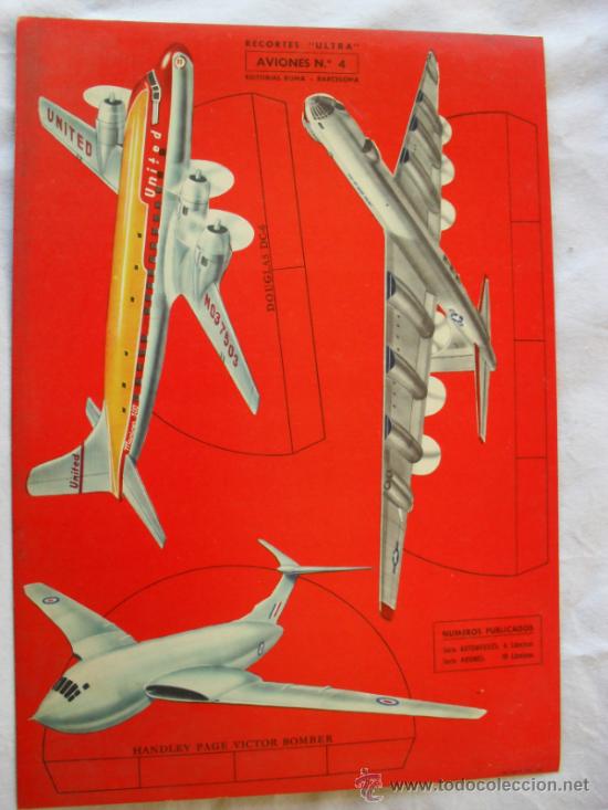 Coleccionismo recortables: RECORTES ULTRA,AVIONES N&ordm; 4 - Foto 1