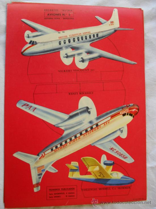 Coleccionismo recortables: RECORTES ULTRA AVIONES N&ordm;5 - Foto 1