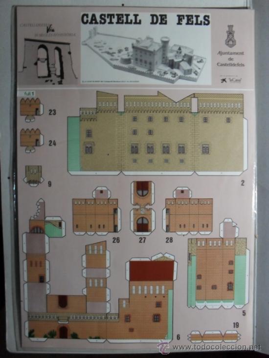 Coleccionismo recortables: RECORTABLE CASTELL DE FELS - Foto 1