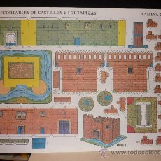 Coleccionismo Recortables: RECORTABLE *CASTILLOS Y FORTALEZAS* - LAMINA 34 X 24 CM