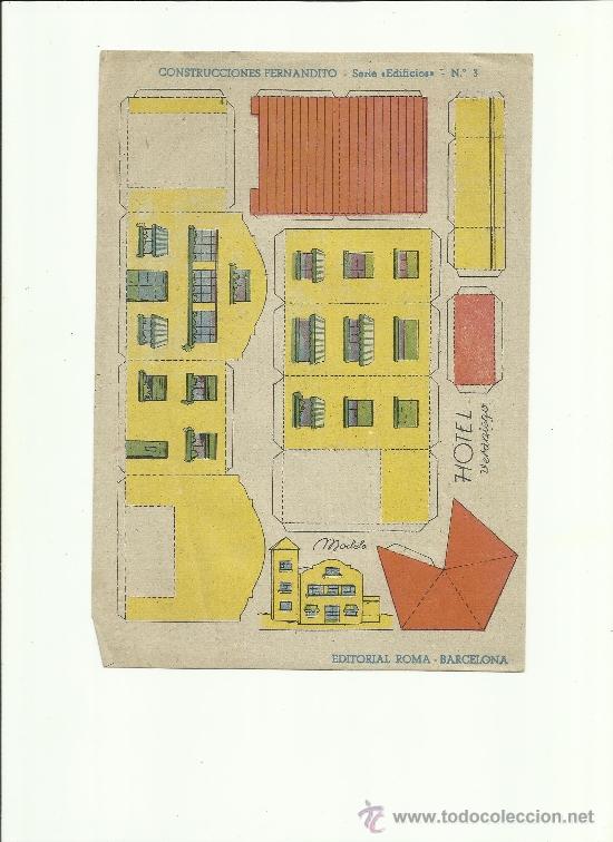 Coleccionismo recortables: CONTRUCCIONES FERNANDITO SERIE EDIFICOS  N&ordm; 3 - Foto 1