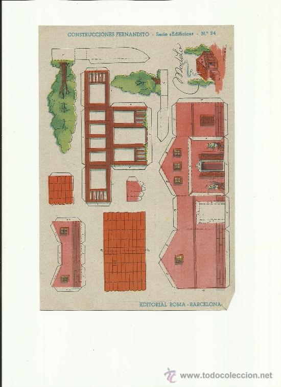 Coleccionismo recortables: CONTRUCCIONES FERNANDITO SERIE EDIFICOS  N&ordm; 24 - Foto 1