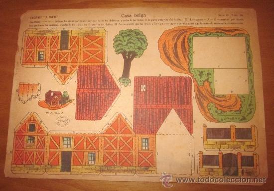 Coleccionismo recortables: RECORTABLE CASA BELGA,ED.LA TIJERA - Foto 1