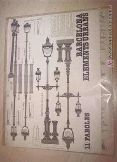 Coleccionismo recortables: barcelona elements urbans FAROLAS RECORTABLE  la ciutat de paper 1981 - Foto 1
