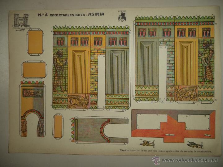 Coleccionismo recortables: RECORTABLES GOYA N&ordm; 4.ASIRIA - Foto 1