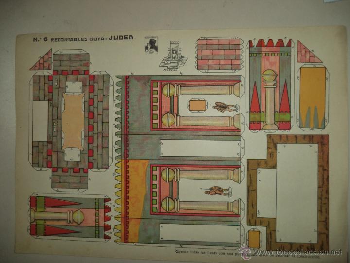 Coleccionismo recortables: RECORTABLES GOYA N&ordm; 6 JUDEA - Foto 1