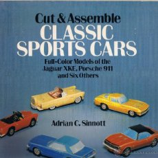 Coleccionismo Recortables: CUT & ASSEMBLE - CLASSIC SPORTS CARS - FALTAN 5 HOJAS - . Lote 43489891