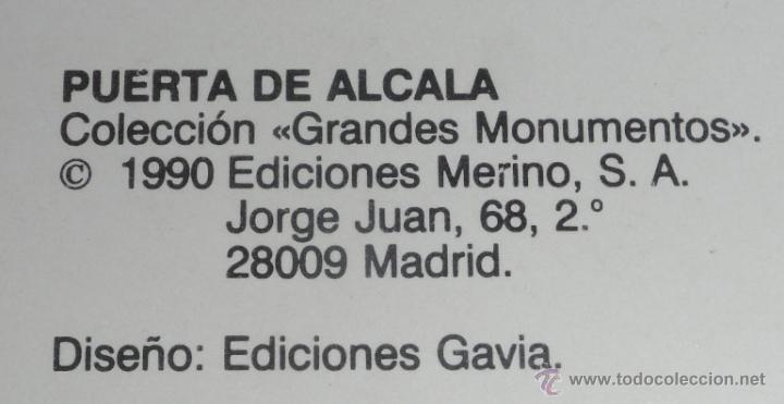Coleccionismo recortables: Recortable - Puerta de Alacala - Ediciones Merino (1990) - Foto 2