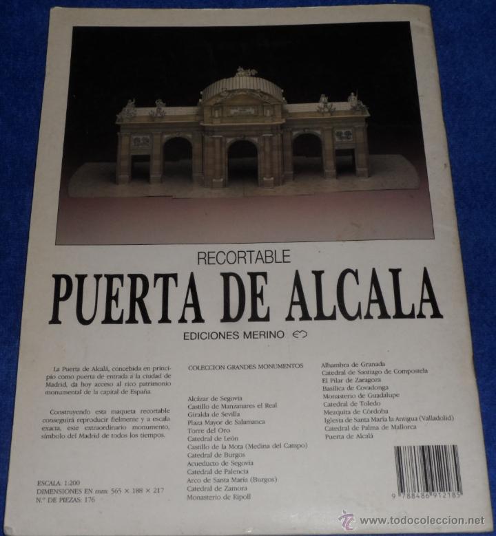 Coleccionismo recortables: Recortable - Puerta de Alacala - Ediciones Merino (1990) - Foto 4
