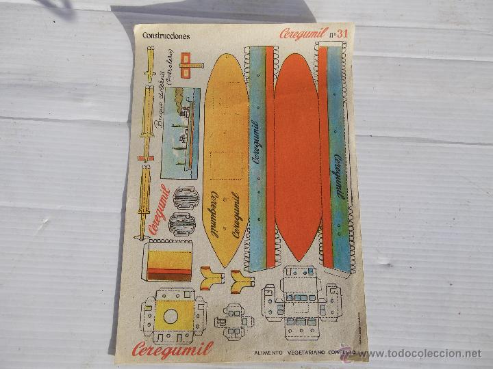 Coleccionismo recortables: ANTIGUO RECORTABLE CEREGUMIL  ( CONSTRUCCIONES ) - Foto 1
