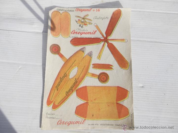 Coleccionismo recortables: ANTIGUO RECORTABLE CONSTRUCCIONES AVION - Foto 1