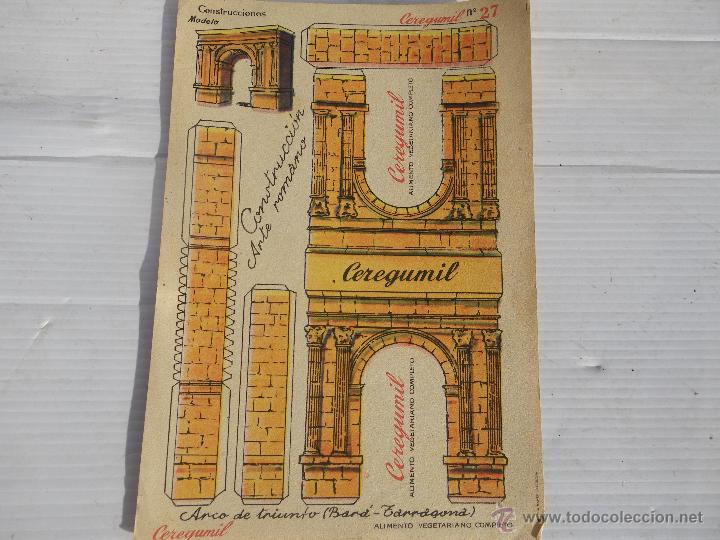 Coleccionismo recortables: ANTIGUO RECORTABLE CEREGUMIL  ( CONSTRUCCIONES ) - Foto 1