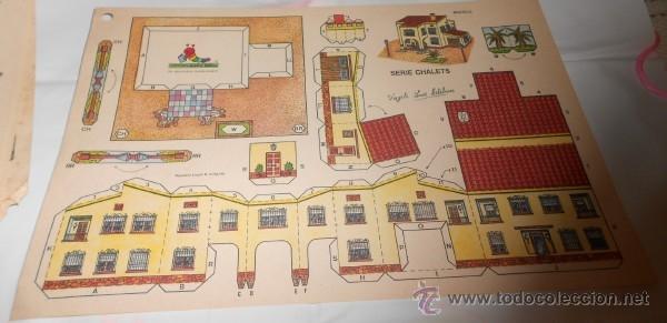 Coleccionismo recortables: RECORTABLE DE CONSTRUCCI&Oacute;N SERIE CHALETS, ED. CON-BEL - Foto 1