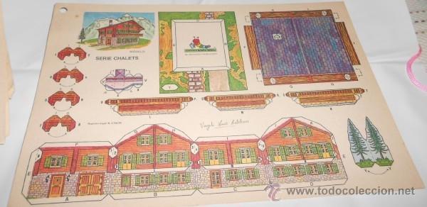 Coleccionismo recortables: RECORTABLE DE CONSTRUCCI&Oacute;N SERIE CHALETS, ED. CON-BEL - Foto 1