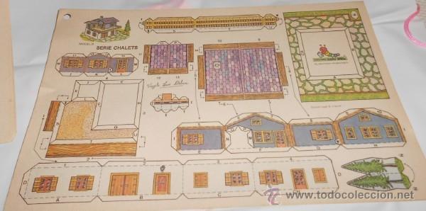 Coleccionismo recortables: RECORTABLE DE CONSTRUCCI&Oacute;N SERIE CHALETS, ED. CON-BEL - Foto 1