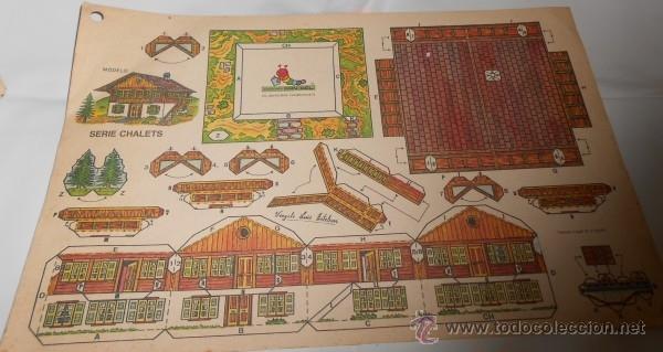 Coleccionismo recortables: RECORTABLE DE CONSTRUCCI&Oacute;N SERIE CHALETS, ED. CON-BEL - Foto 1