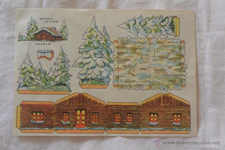 Coleccionismo recortables: RECORATABLE REFUGIO DE NIEVE - Foto 1